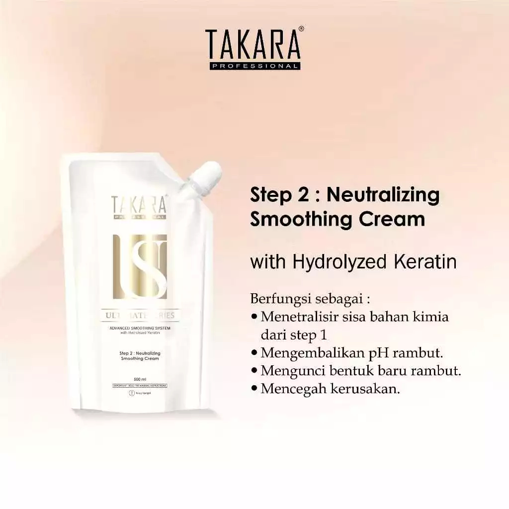 TAKARA PROFESSIONAL Ultimate Series Smoothing System 500ml Step 2