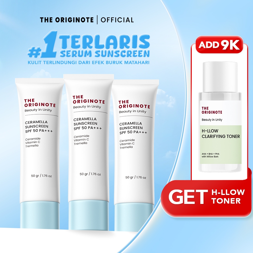 [FREE GIFT] The Originote Ceramella Sunscreen SPF 50 PA+++ - Sunscreen Wajah Ceramide Vitamin C | Su