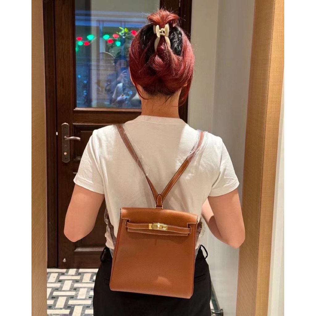 Tas wanita H Backpack /ransel  Leather Togo half headmade mirror Quality