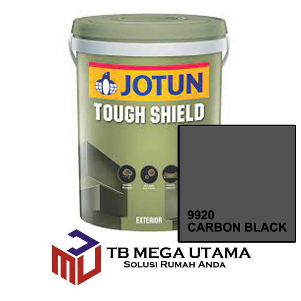 Jotun Toughshield 9920 Carbon Black 18 Liter | C | Cat Decorative Tembok Eksterior