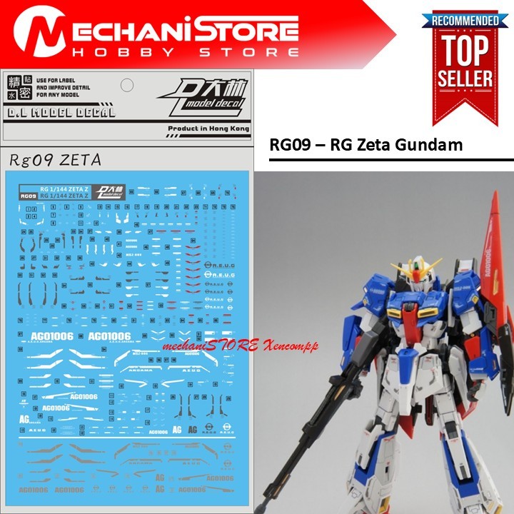Water Decal RG09 - RG Zeta by DL MODEL