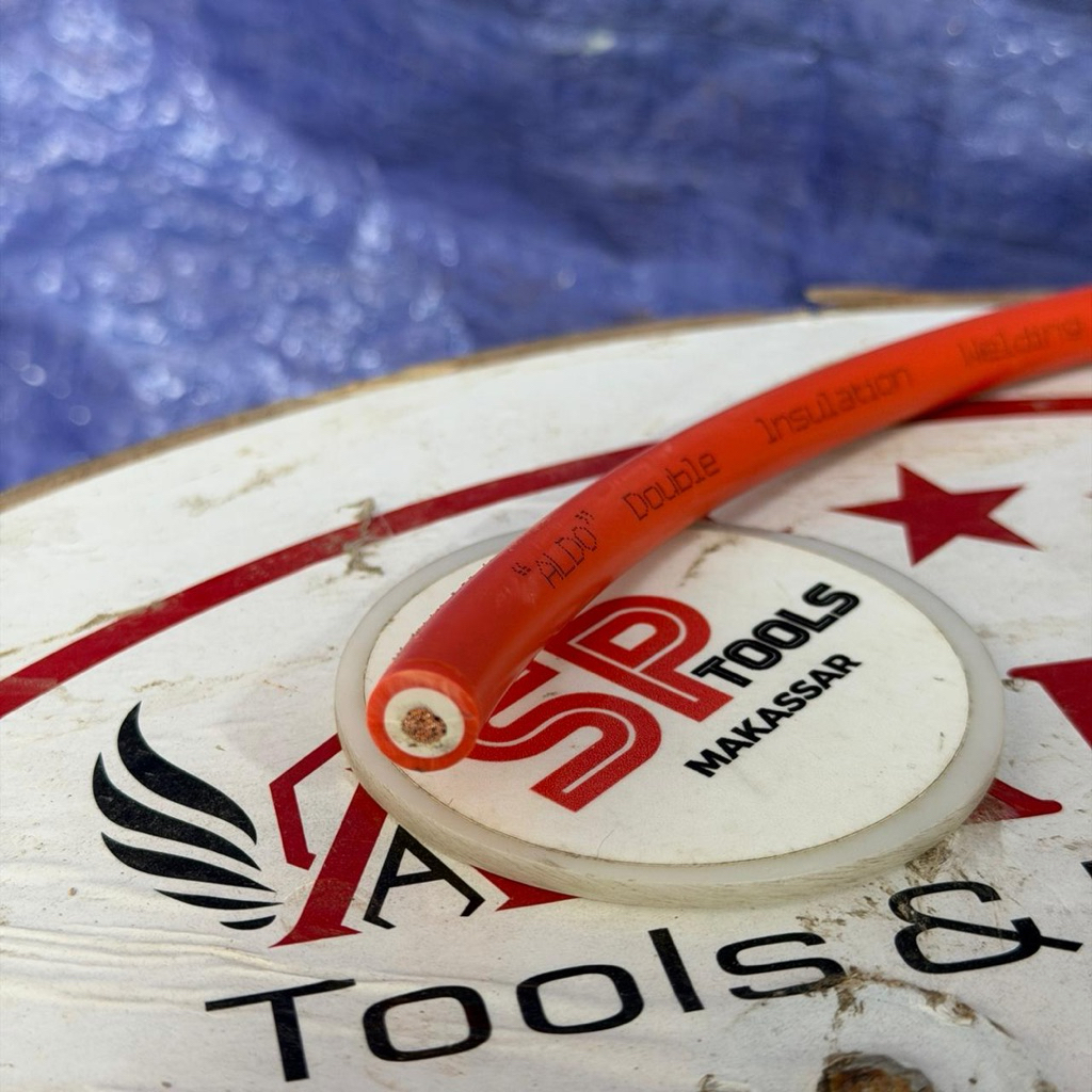 KABEL LAS 16MM 16 MM FULL TEMBAGA ORANGE ALDO (ECER)