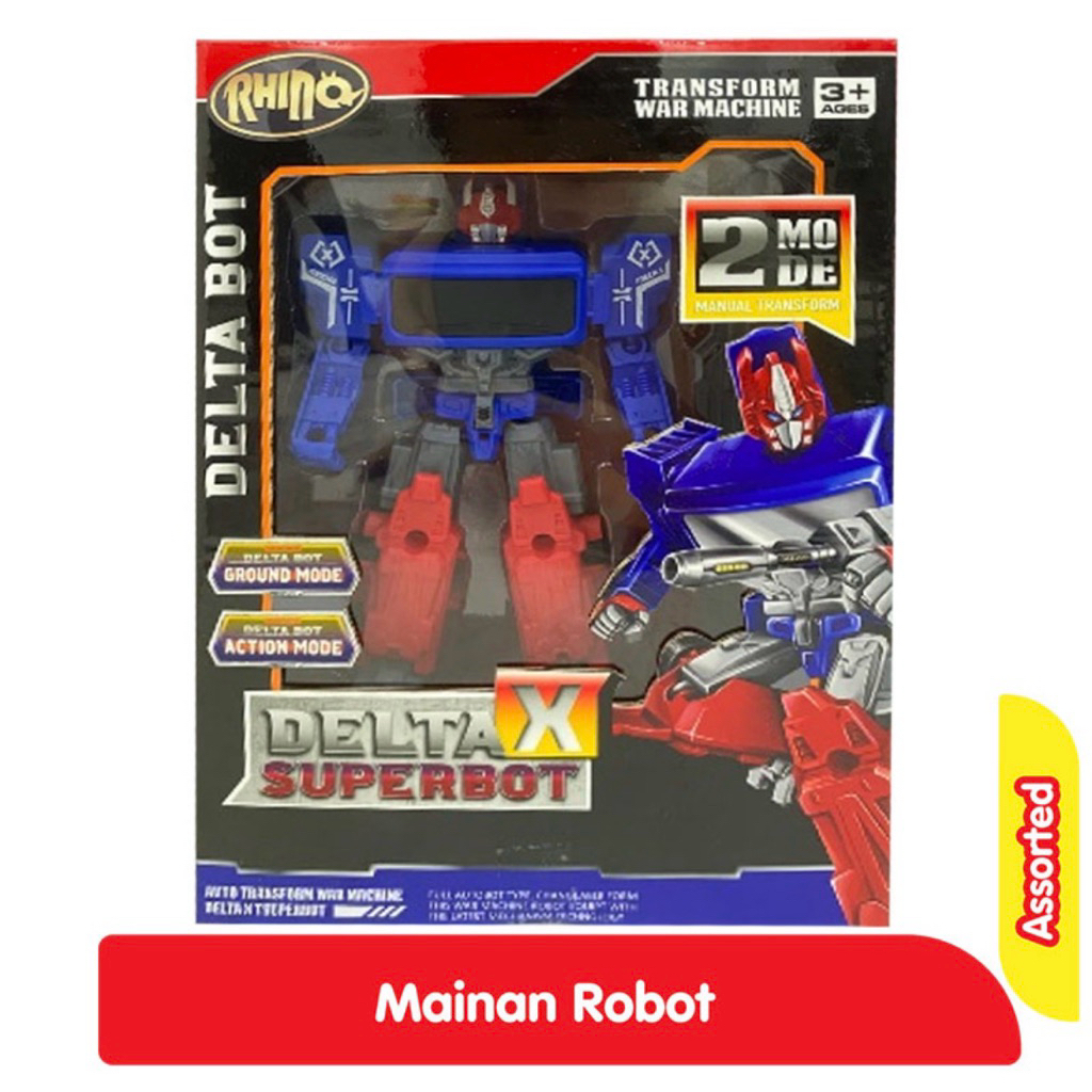 Rhino Delta Bot Mainan Robot Anak Assorted