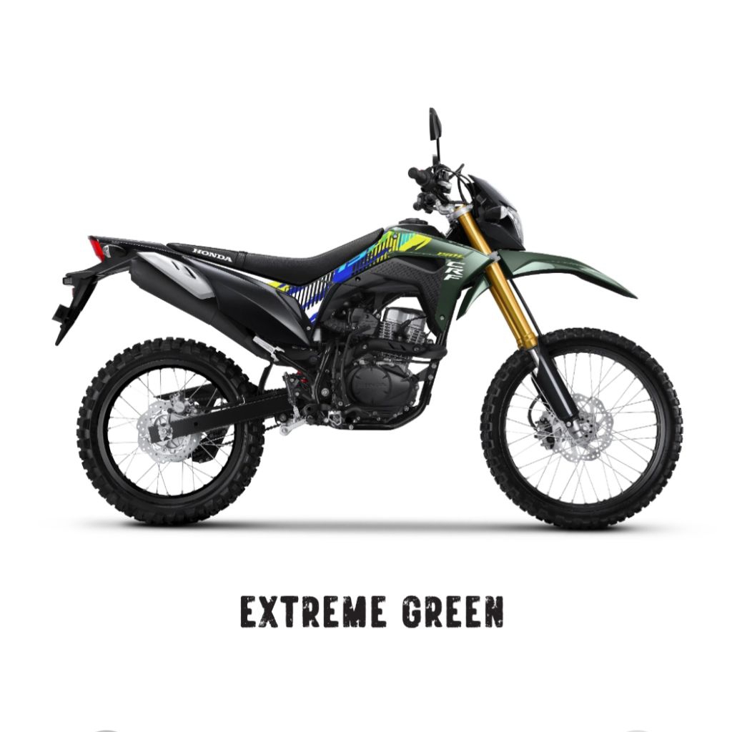 Honda CRF150L- Extreme Green 2026 - cicilan Spaylater Spinjam, FIF, Wom finance, Mega finance, Mayba