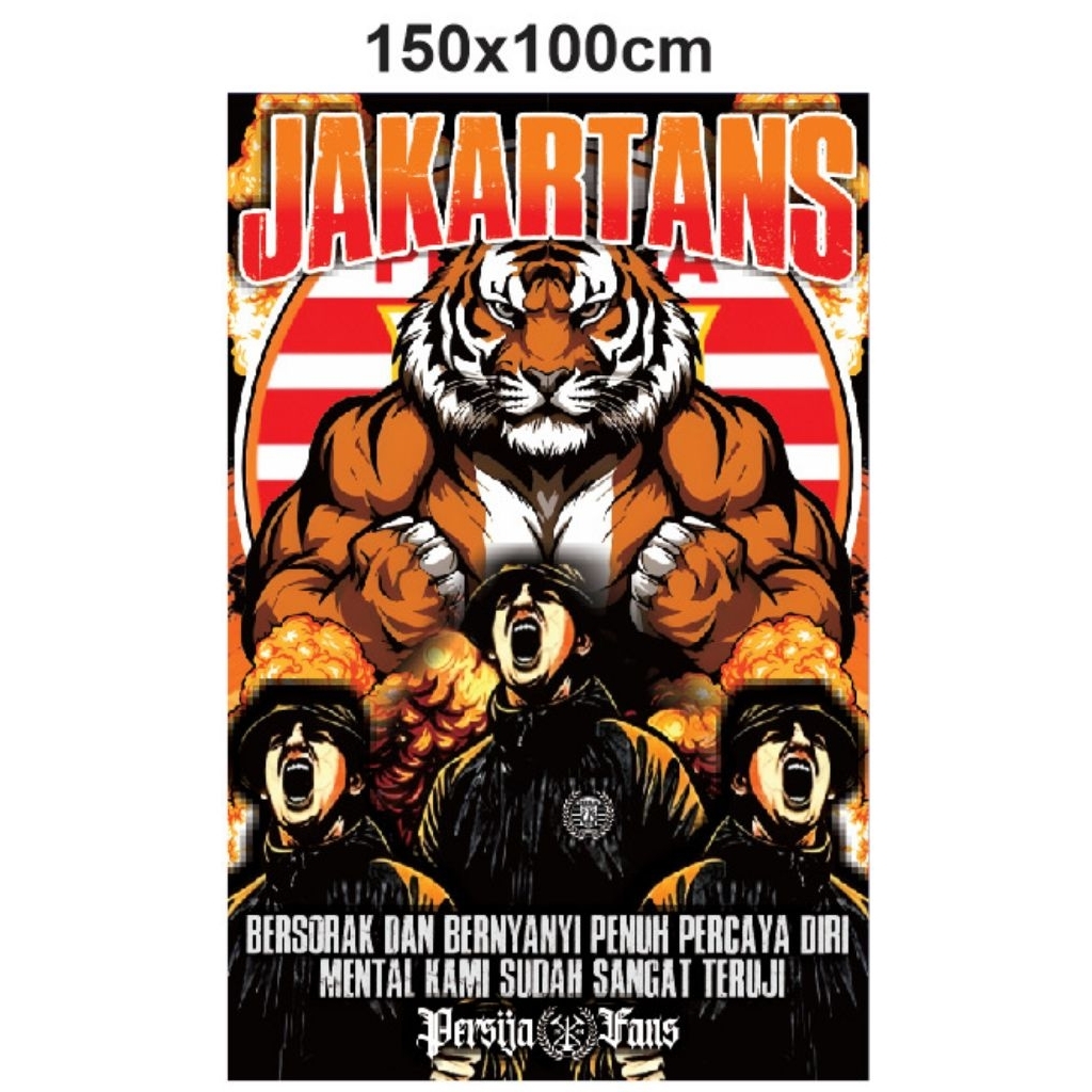 bendera Persija jakartans 150x100cm