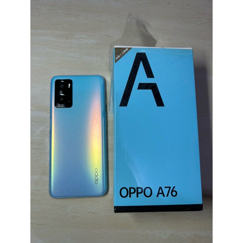 Hp Oppo A76 Second bekas, free charger