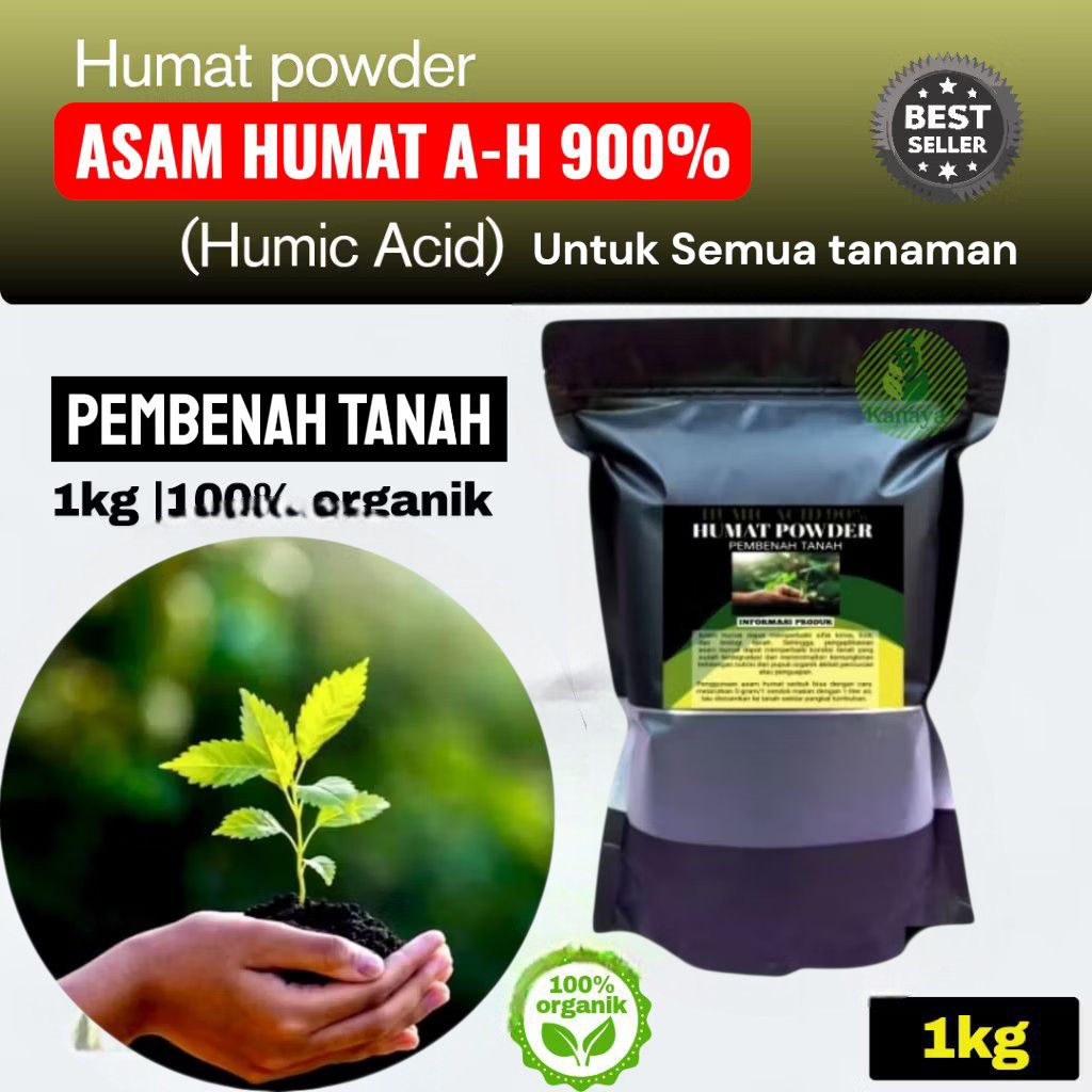 Pupuk Asam Humat Humic Acid Original Pupuk Pembenah Tanah Dan Tanaman Humat Powder
