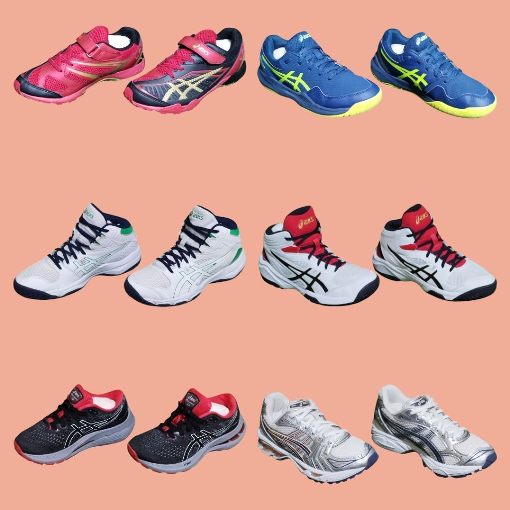 Sepatu Sneakers Running Push Bike Padel Tennis Anak/Kids/Remaja/Dewasa Asics 0riginal Preloved/Secon