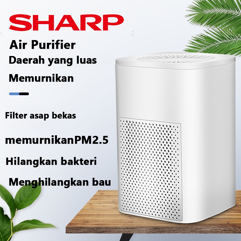 SHARP Air Purifier Ruangan Bayi Pembersih Udara Kamar Tidur HEPA Filter Purifier UV Sterilizer Ion N