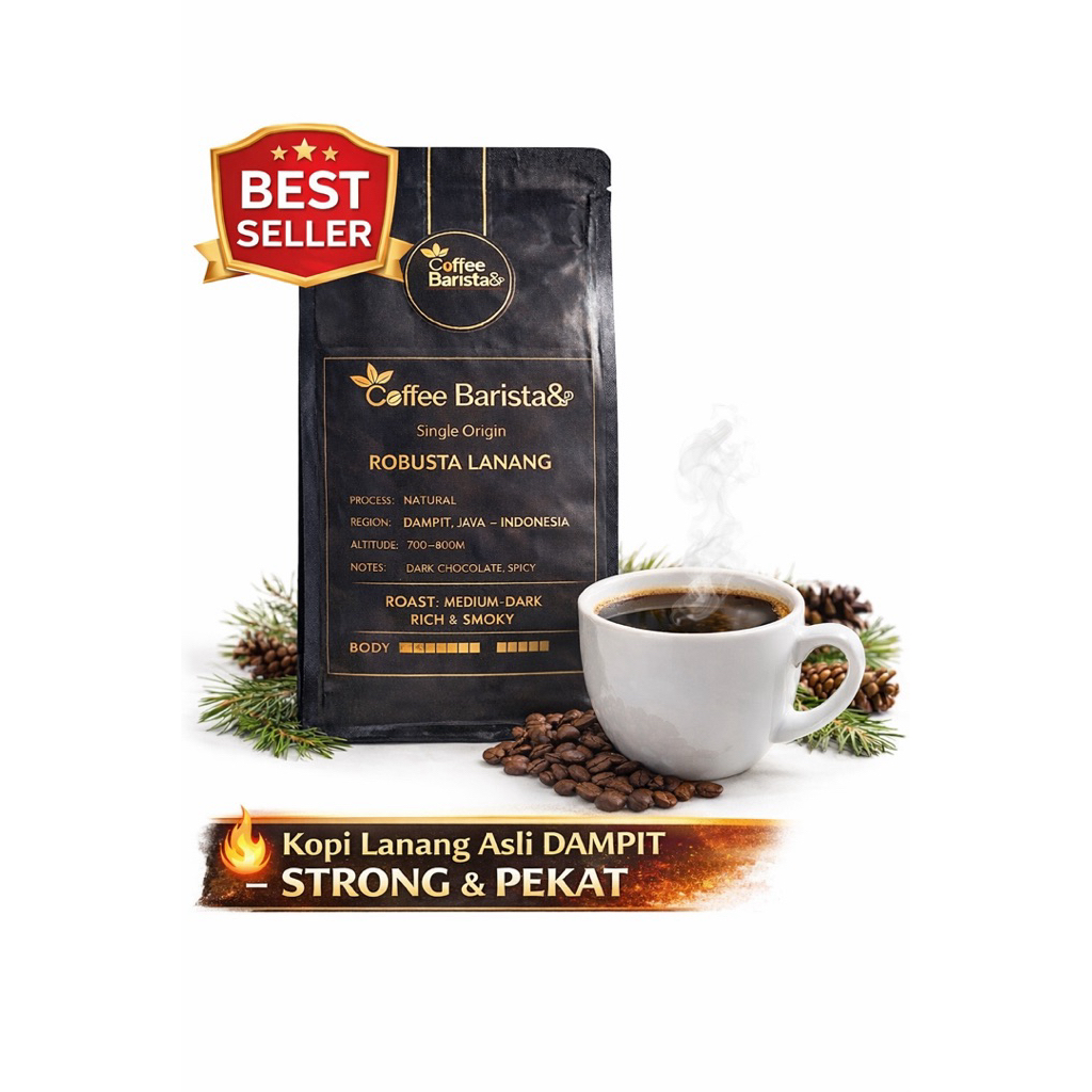 Kopi Robusta Lanang premium 500 gram