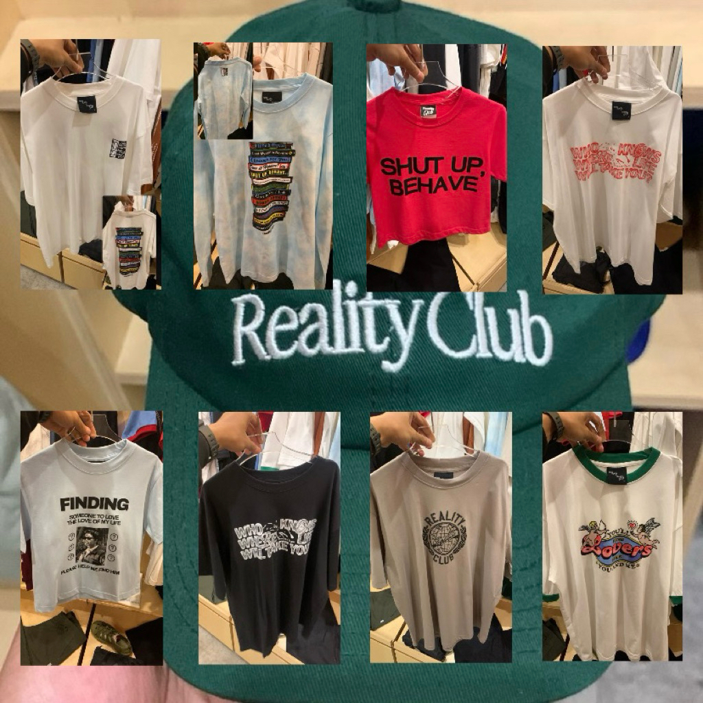 MERCH REALITY CLUB (KAOS/BAJU, SWEATER, TOPI) Reality Club