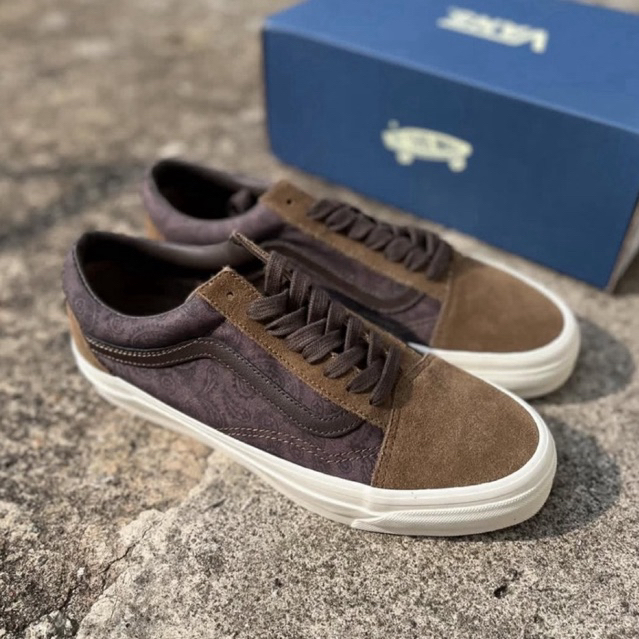 Vans Old Skool 36 LX Paisley Dark Brown Original Resmi