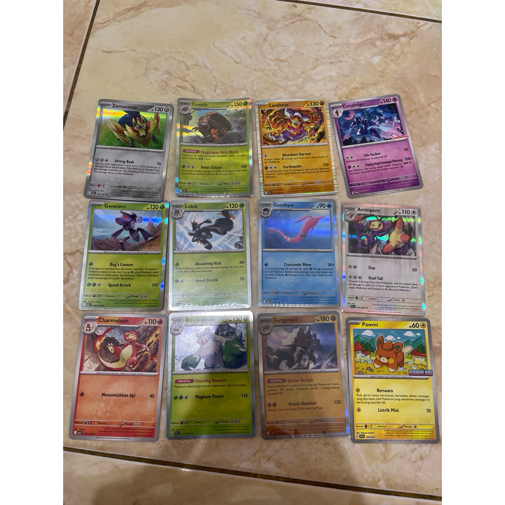 kartu pokemon tcg hollow foil