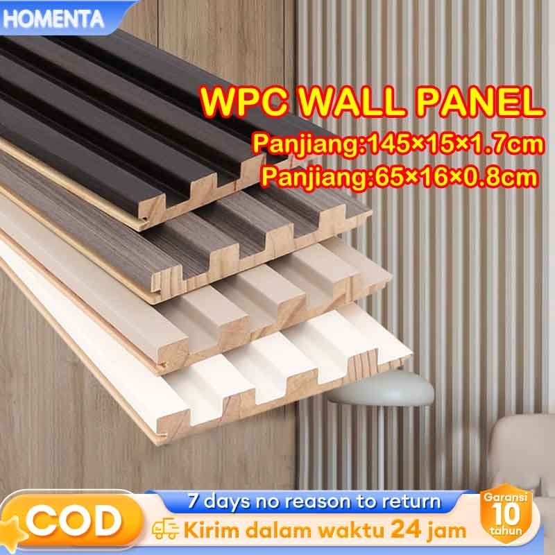 Wood WPC Wall panel Dekorasi Dinding 65*18*1cm Anti Rayap Dan Anti Air WPC Aestetic Dinding Motif Ka