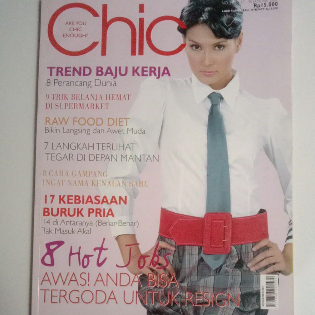 Majalah Chic Tahun 2007 Cover Dina Olivia Yasin