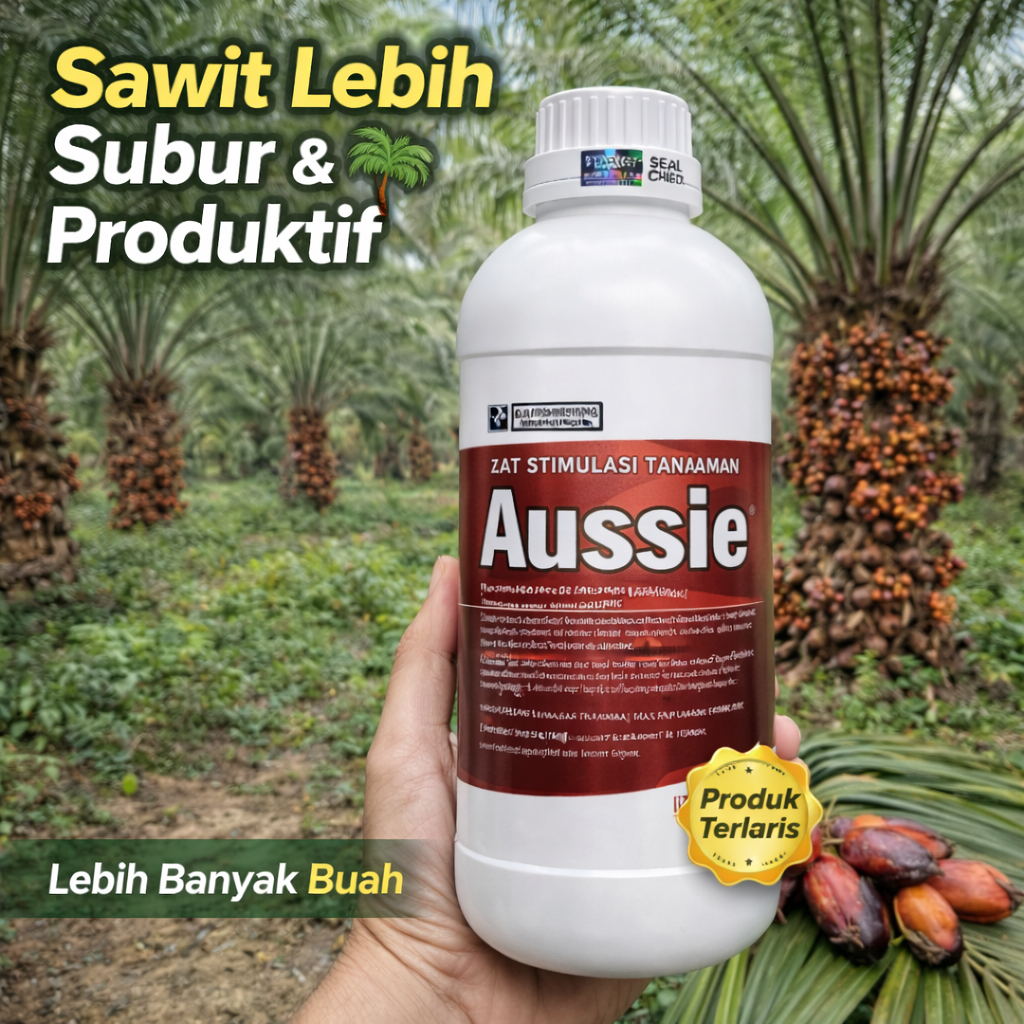 Aussie Pupuk Cair ZPT 1L – Zat Stimulasi Tanaman, Perangsang Akar, Anti Rontok Bunga Buah, Booster S