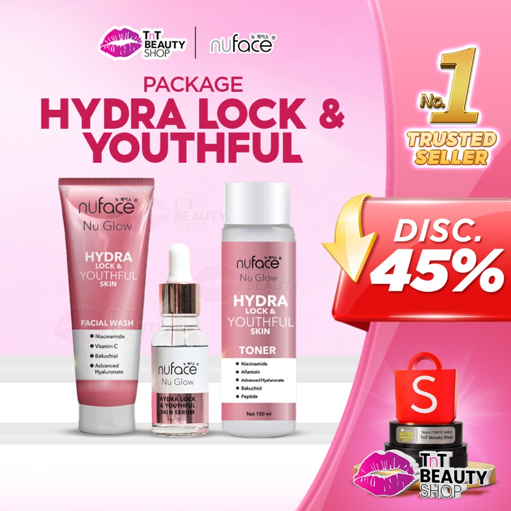 [BUNDLING] Nuface Skincare Fuji 3in1 Nu Glow Hydra Lock & Youthful Package Paket Youthful Anti Aging
