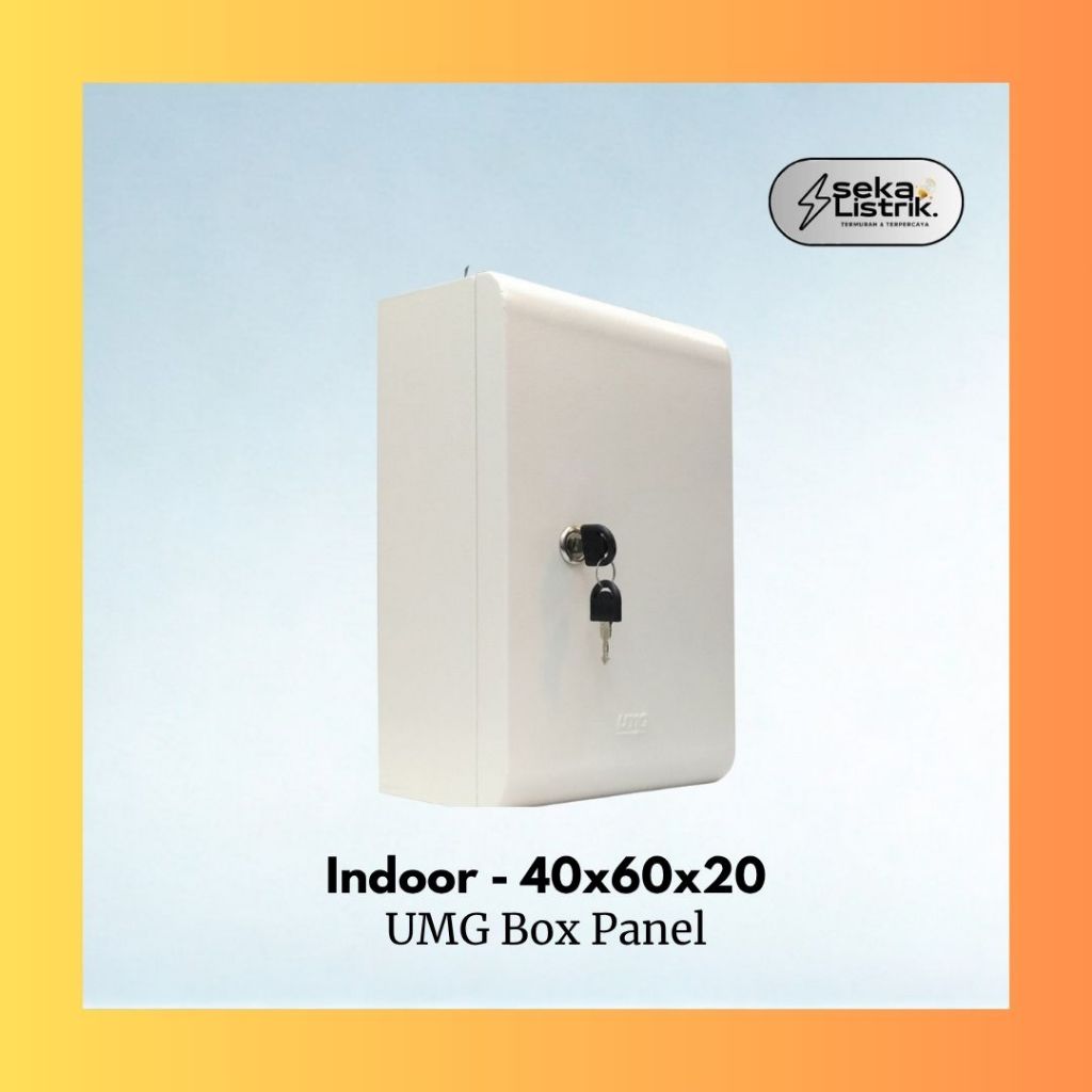 UMG Box panel listrik indoor 40 x 60 x 20 cm cream powder coating - Box Panel