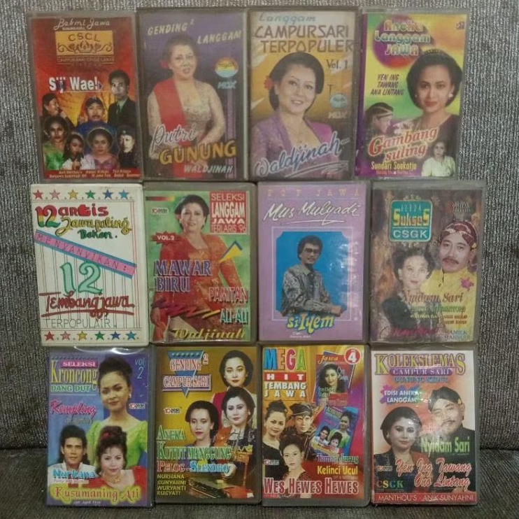 kaset campursari / campur sari / jawa - waldjinah & didi kempot & manthous