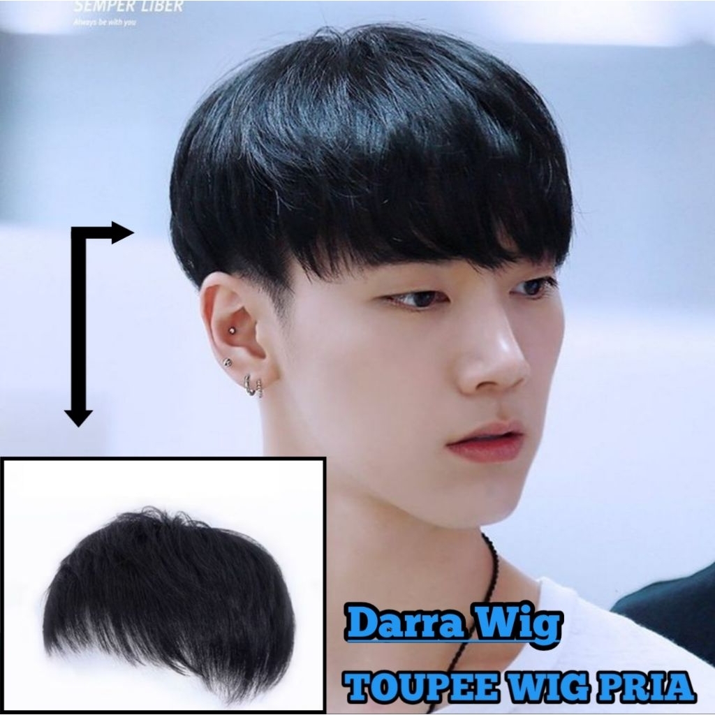 Rambut Palsu penutup botak /Toupee / Penutup Botak Pria