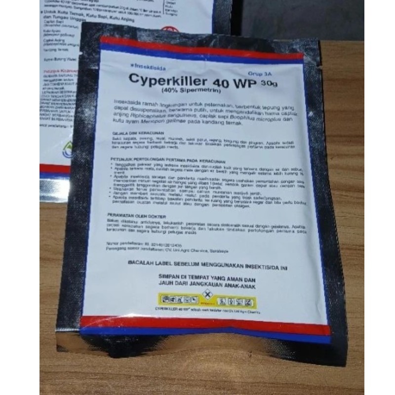 Cyperkiller Cyper Killer 40 wp 30 gram ORIGINAL / Insektisida / pembasmi kutu