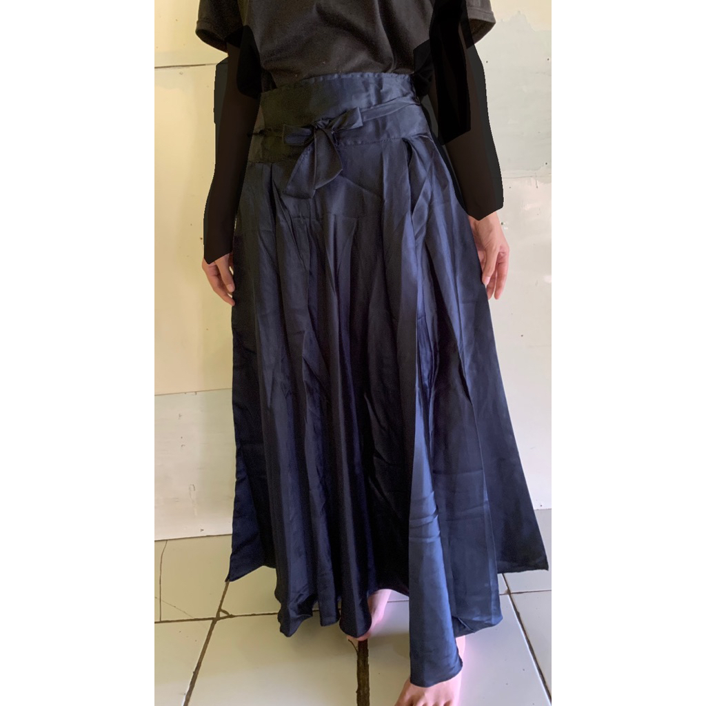 ROK PAYUNG PANJANG SATIN PREMIUM Wanita