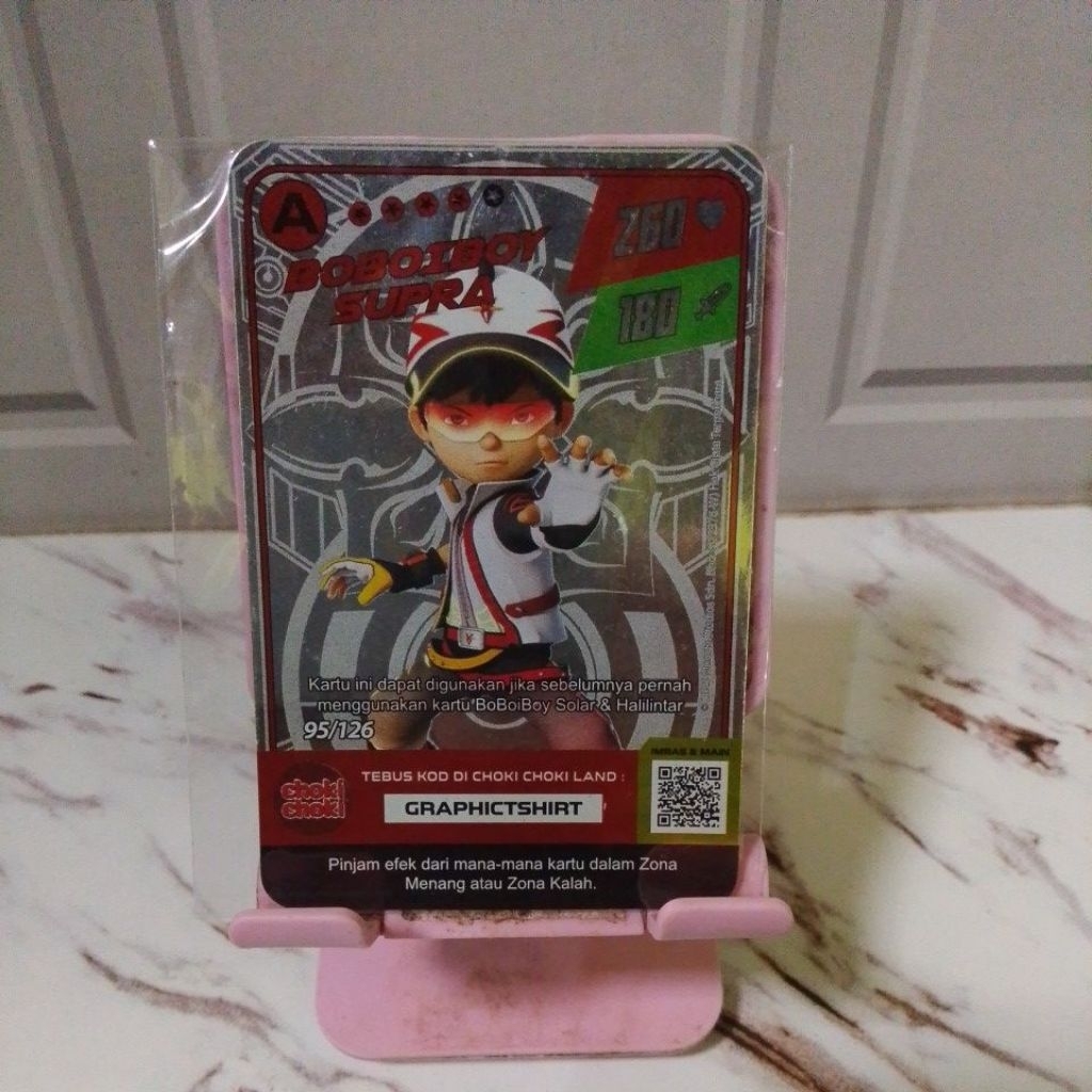 Kartu Boboiboy Choki Choki SUPRA