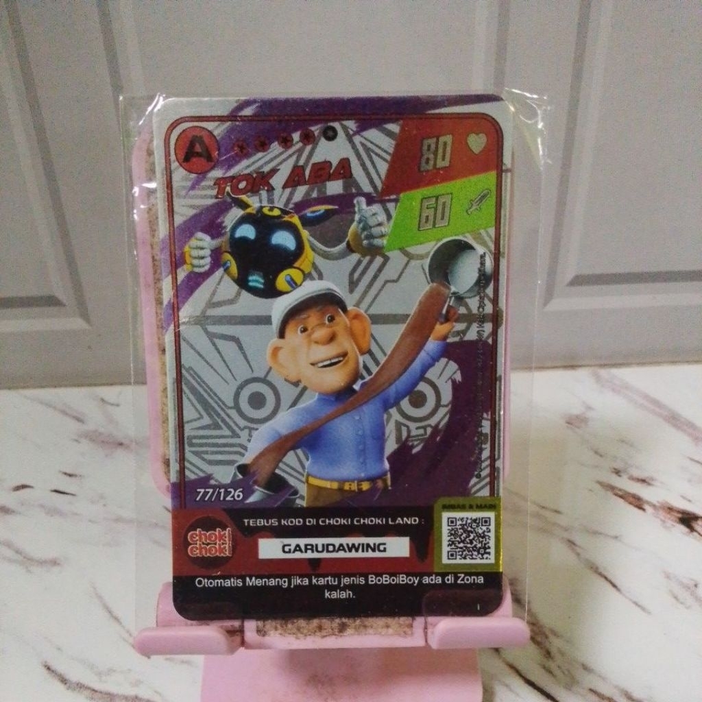 Kartu Boboiboy Choki Choki TOK ABA foil