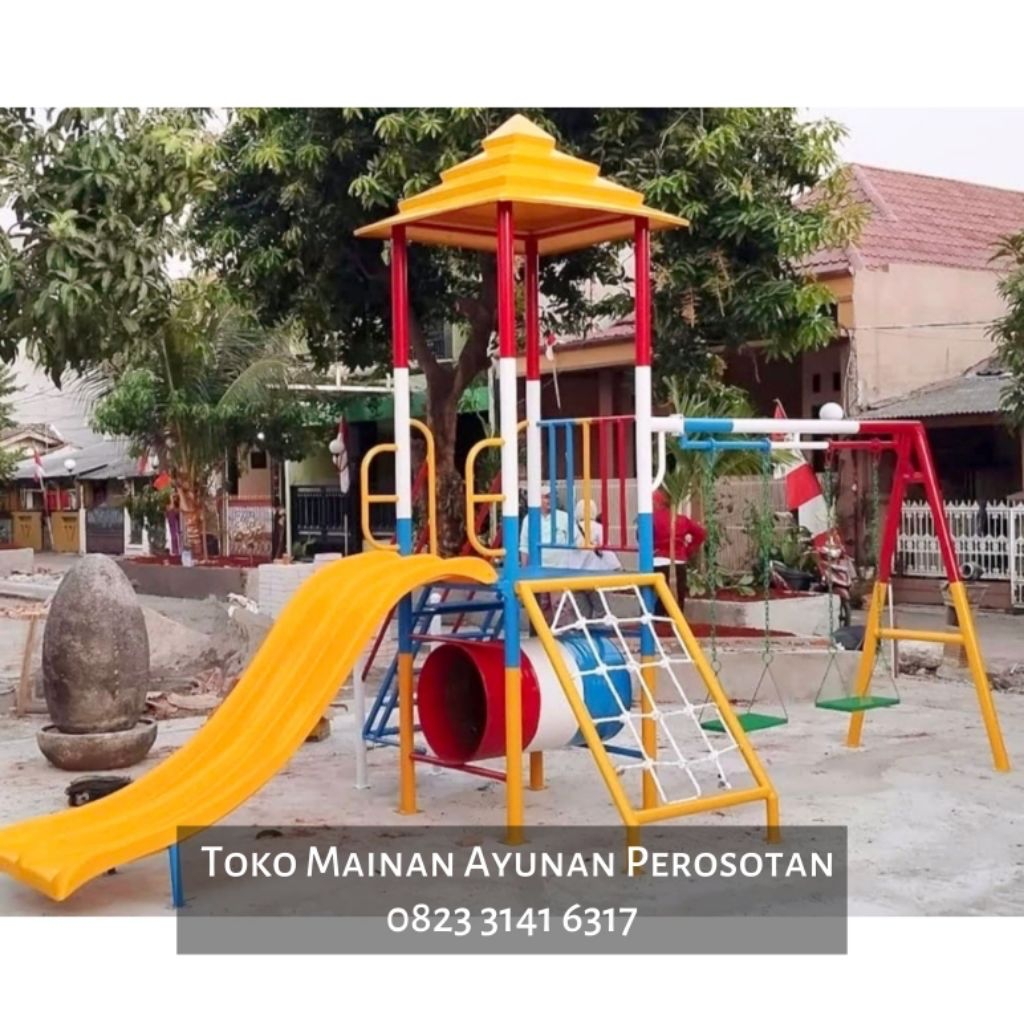 Mainan Ayunan Set Perosotan - Mainan Ayunan Set Prosotan - Playground Ayunan - Mainan Anak Tk Paud -