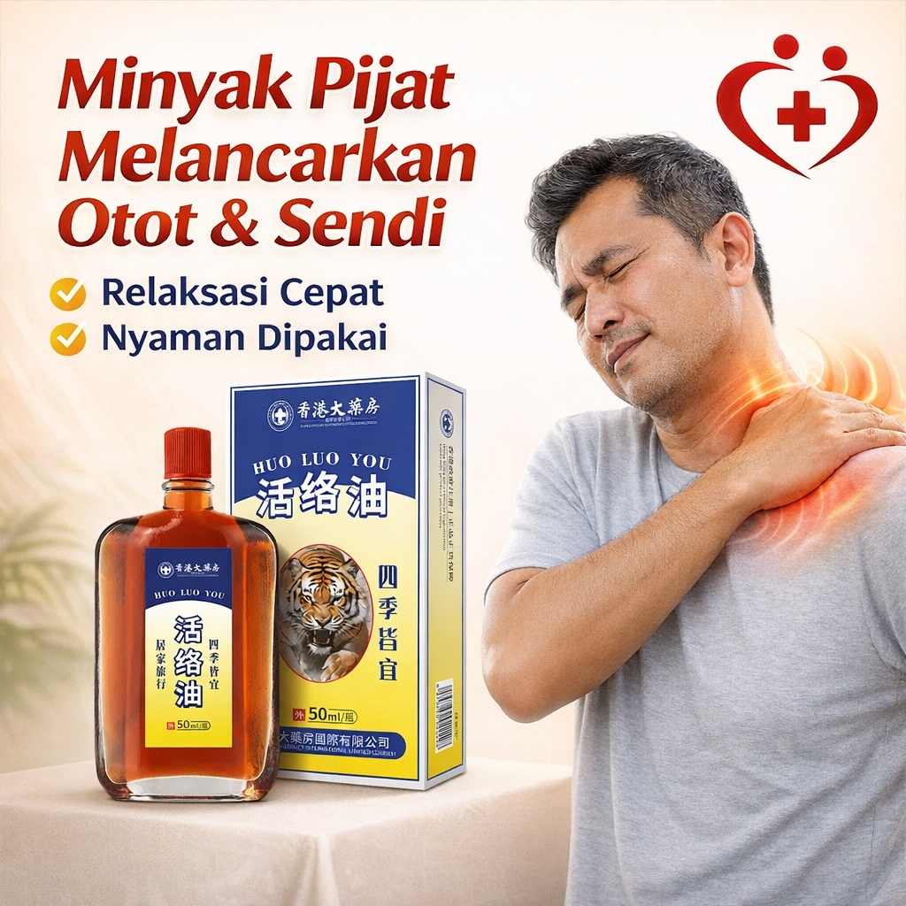 OOUWA Minyak Pereda Nyeri Tongluo Huohuo 25ml / Meredakan Ketidaknyamanan Akibat Keseleo Tulang dan 