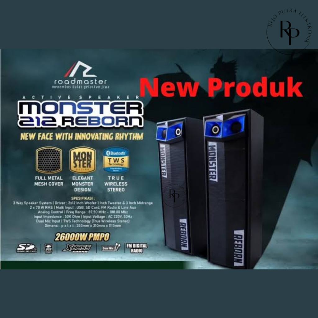 ROADMASTER SPEAKER AKTIF MONSTER 212 REBORN