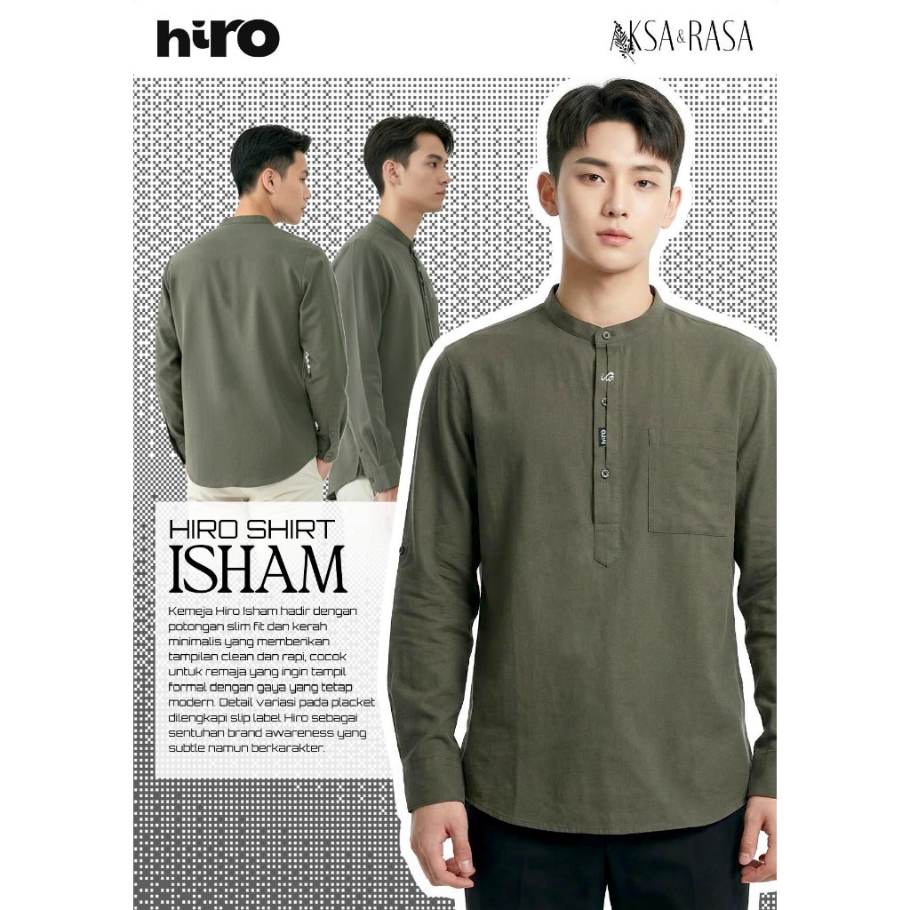 Kemko Isham  |Kemko Lengan Panjang | Kemeja Lengan Panjang | Koko Lengan Panjang | Koko Rabbani [Ori