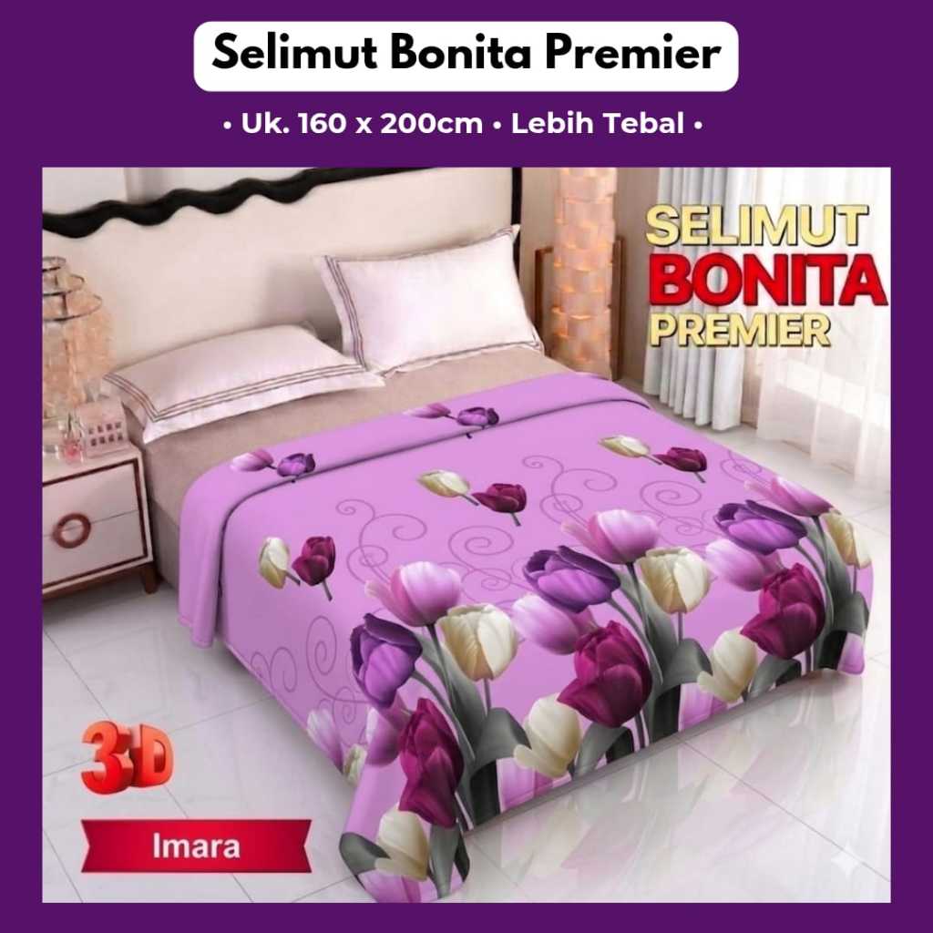 Selimut Dewasa Bonita Premier 160x200 Tebal Hangat Nyaman