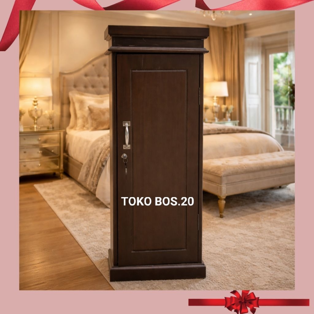 Lemari Kayu Plisture Pintu 1 Lemari Pakaian Serbaguna Lemari Kosan
