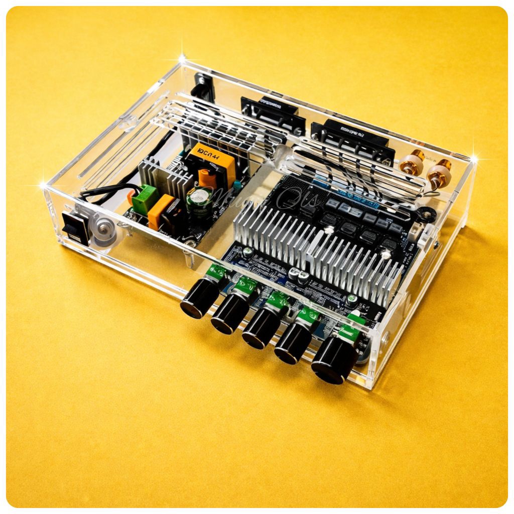 Box Amplifier TPA 3116D Bahan Acrylic - T086A