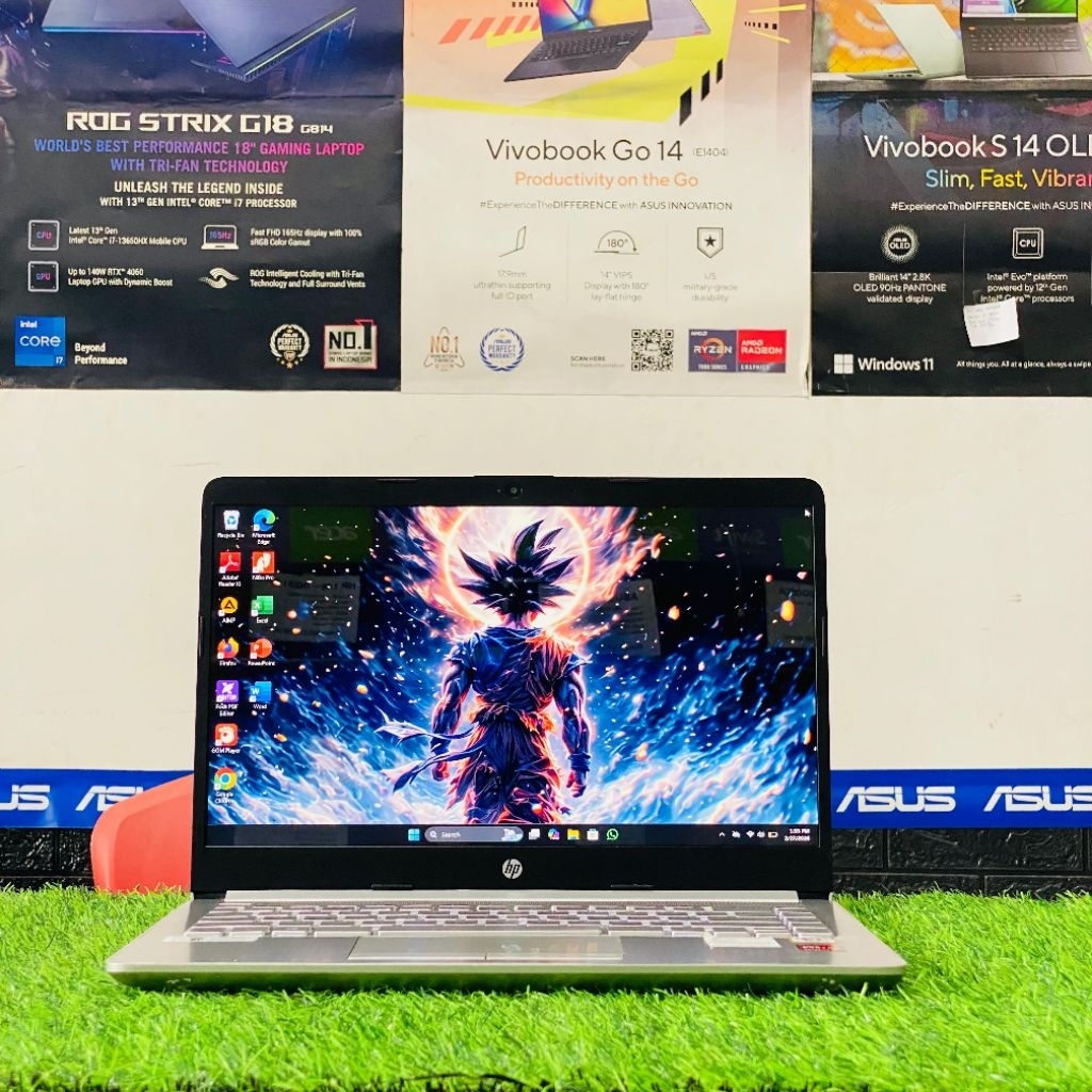 Laptop Second Murah HP 14s-DK1506AU (AMD Athlon Gold 3150U) | RAM 8GB / SSD 256GB NVMe