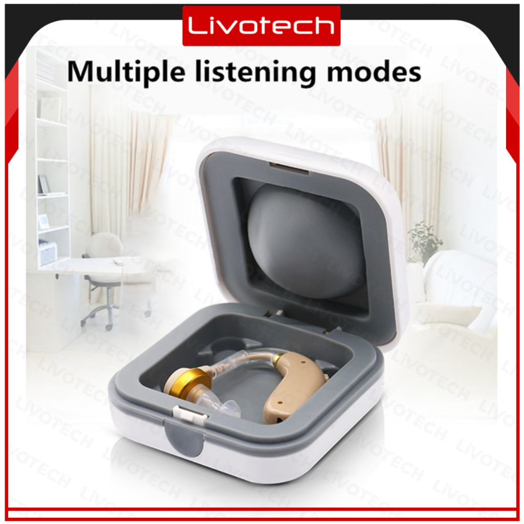 LIVO Alat Bantu Dengar BION C130 Rechargeable Hearing AidNoise Reduction Mode Bisa Nyala 60 jam