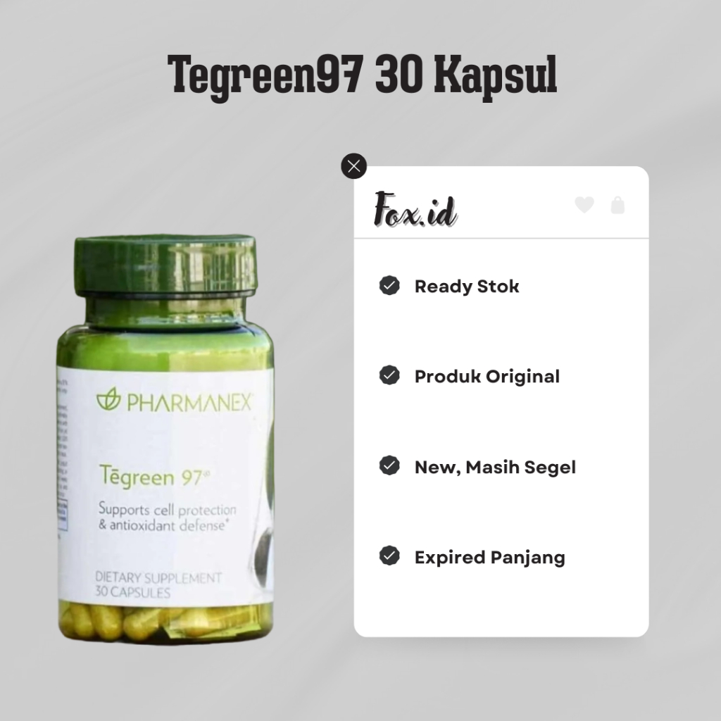 Kemasan Kecil ** Tegreen97 30 Caps Ed 06/2026 Pharmanex Tegreen97 Tegreen97 NuSkin® Teagreen NuSkin®