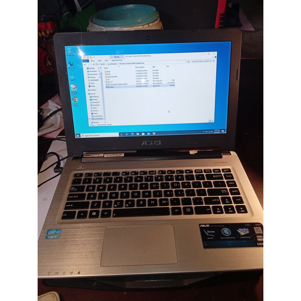 laptop Asus  core i3 A46C