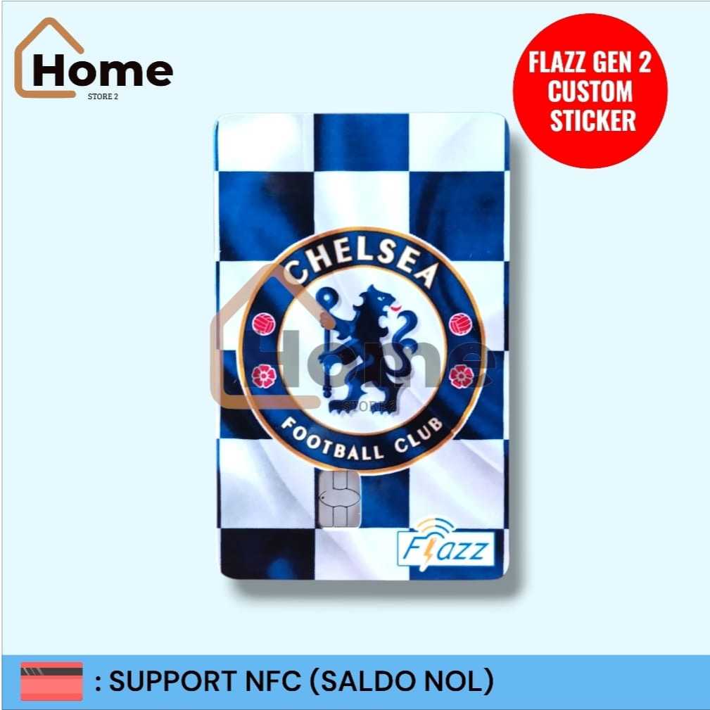 KARTU ETOLL FLAZZ BCA GEN 2 CUSTOM STIKER - CHELSEA MOTIF
