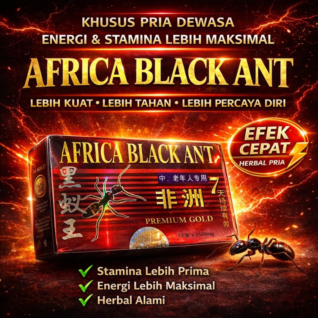 Ramuan DR. O’conners Semut Hitam Afrika Suplemen Meningkatkan Hormon Testosteron