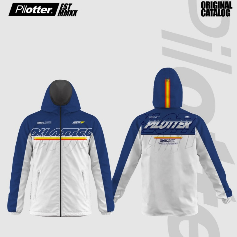 JAKET PARASUT PILOTTER HIPERLINE ORIGINAL FREE STIKER