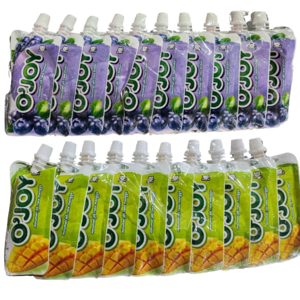 JELLY OJOY RASA BUAH MANGGA DAN BLUEBERRY, LANGSUNG DAPAT 10 PCS