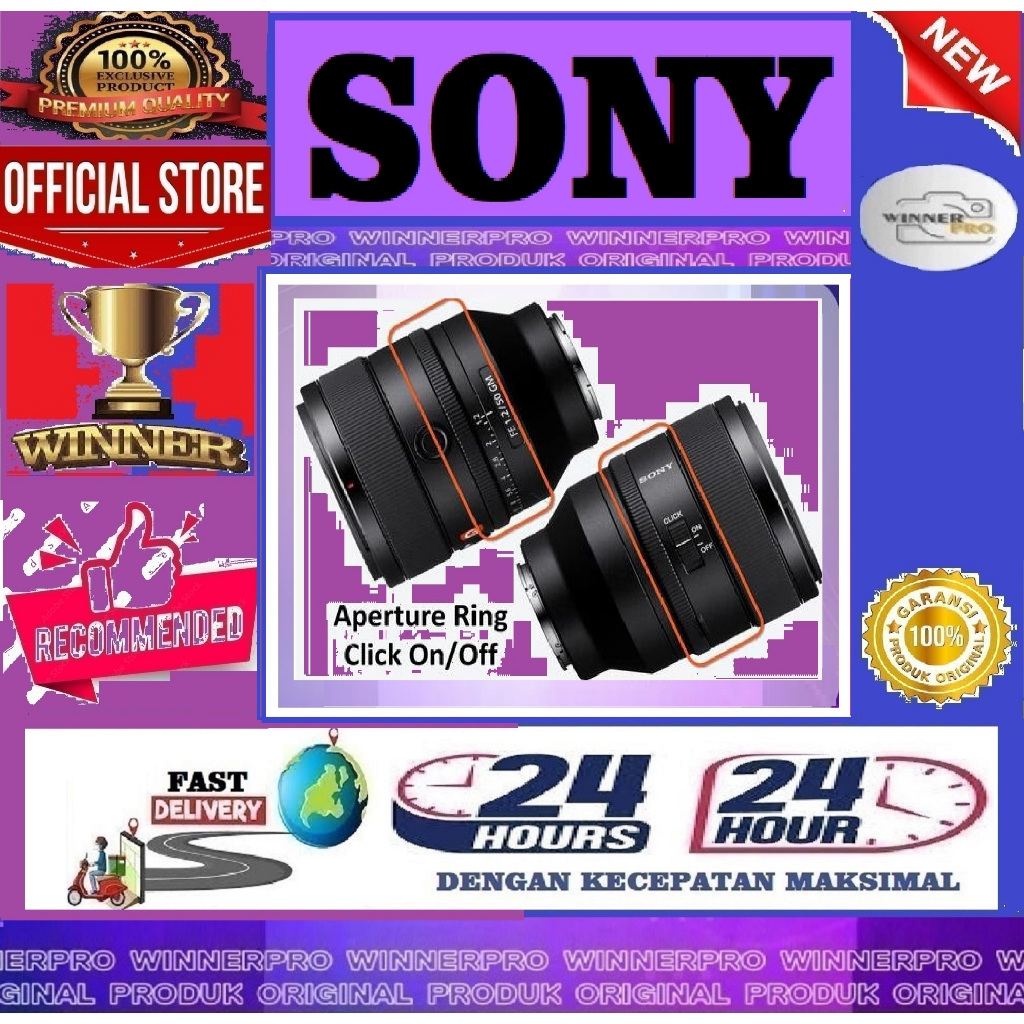 Sony Lens FE 50mm f1.2 GM - FE 50MM F1.2 GM