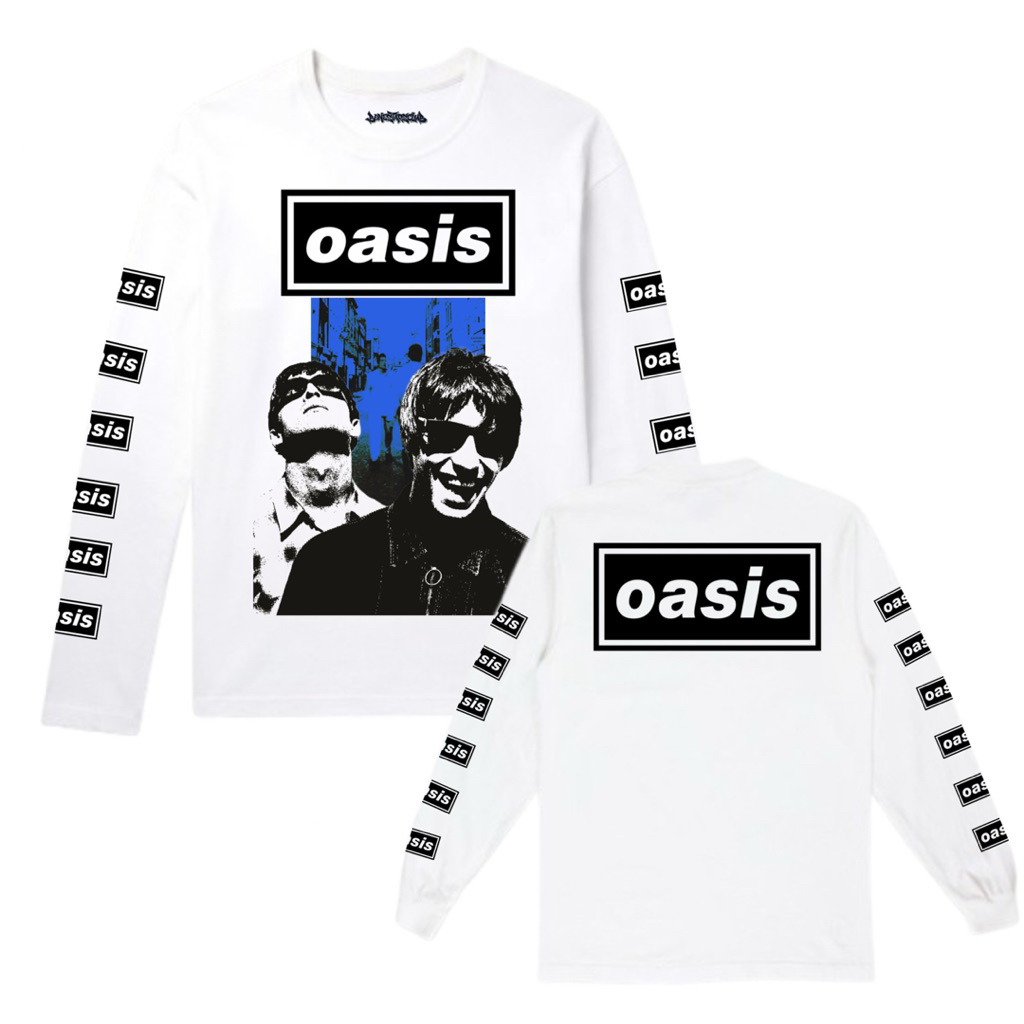 Tshirt oasis / kaos oasis panjang / kaos band oasis /bone stars club