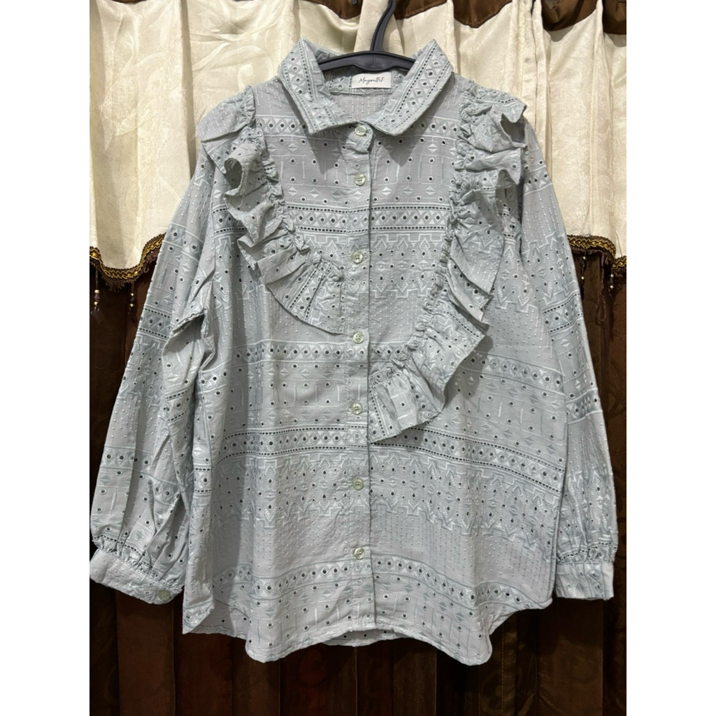 Preloved - Blouse Mayoutfit Katun Bolong Embroidery