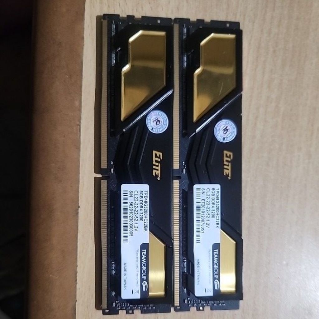 Memori team elite ddr4 16gb 2x8 pc 3200mhz kit