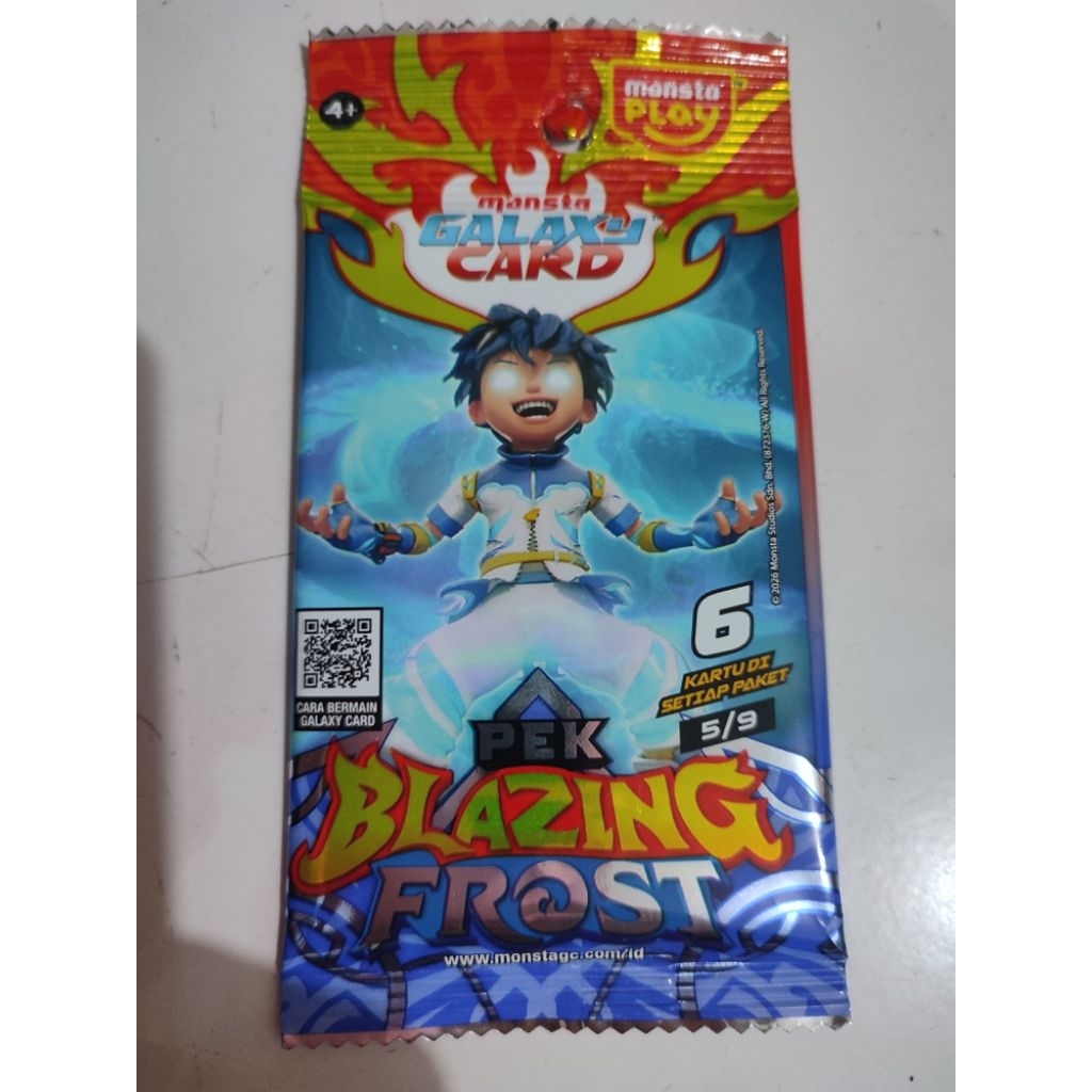 kartu monsta galaxy pek blazing frost 5/9