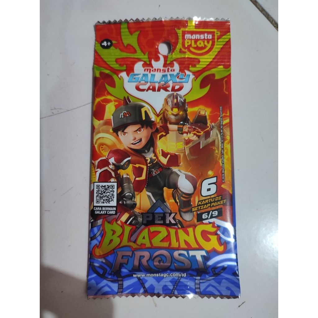 kartu monsta galaxy pek blazing frost 6/9