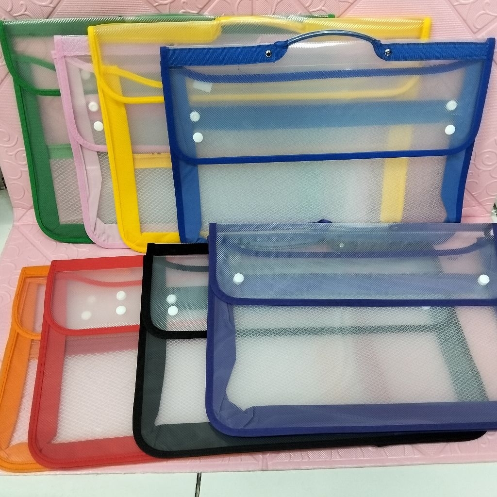 Big Tas Map 2 Kancing / School Bag/Tas Sekolah/Folio/Tas Tenteng